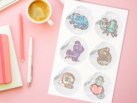 Chameleons SVG Design Set SVG HalieKStudio 