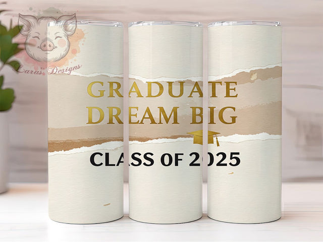 Champagne Class of 2025 Tumbler Wrap, Class of 2025, Graduation Tumbler, Minimalist Graduation, 20oz Tumbler Wrap, Sublimation Design, Graduation Gift Sublimation Lara' s Designs 