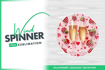 Champagne Glasses Strawberries and Red Hearts on Pink Background Sublimation Regulrcrative 