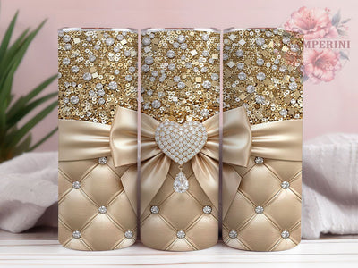 Champagne Gold Bow 20oz Tumbler, Champagne Gold Bow, Gold Bow Tumbler, Champagne Bow PNG, Gold Bow PNG, Champagne Tumbler, Bow Tumbler Wrap, 20oz Tumbler Wrap Sublimation Li Zamperini 