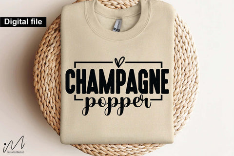 Champagne Popper SVG, New Year Party Celebration Cut File for Cricut SVG Isabella Machell 