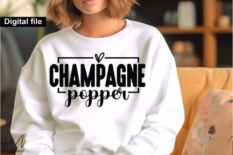 Champagne Popper SVG, New Year Party Celebration Cut File for Cricut SVG Isabella Machell 