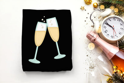 Champagne Toast Applique Embroidery Embroidery/Applique DESIGNS Designed by Geeks 