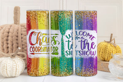 Chaos coordinator, 20 oz tumbler digital design Sublimation BouDesign 