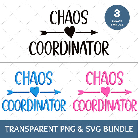 Chaos Coordinator Bundle SVG | Mom PNG | Teacher Image SVG Paige Cole Studio 