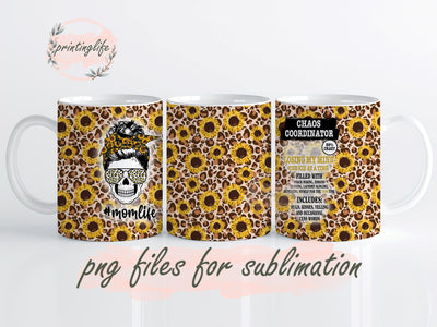 Chaos Coordinator Mug Wrap Design, Instant Digital Design Download Mug Wrap Design, Mug Design PNG Sublimation PrintingLife 