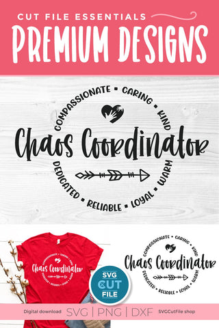Chaos Coordinator svg, a unisex teacher appreciation svg for teacher appreciation week SVG SVG Cut File 