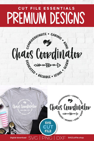 Chaos Coordinator svg, a unisex teacher appreciation svg for teacher appreciation week SVG SVG Cut File 