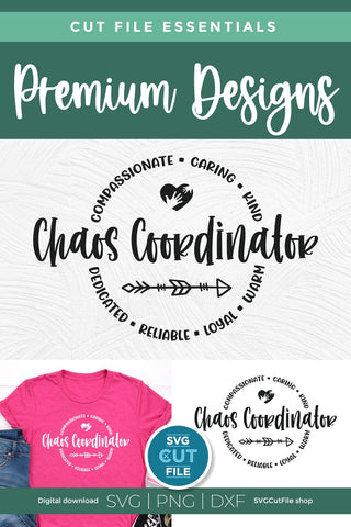 Chaos Coordinator svg, a unisex teacher appreciation svg for teacher appreciation week SVG SVG Cut File 