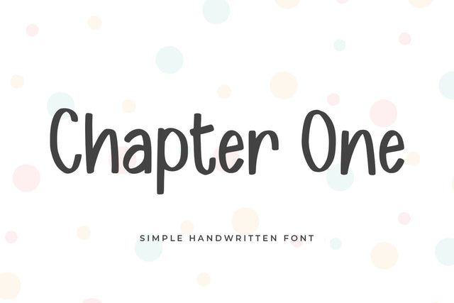 Chapter One Font Abo Daniel Studio 