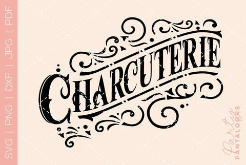 Charcuterie Board SVG | Cheese Board SVG SVG Partypantaloons 