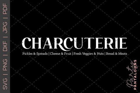 Charcuterie Board SVG | Cheese Board SVG SVG Partypantaloons 
