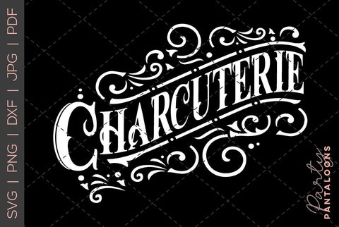 Charcuterie Board SVG | Cheese Board SVG SVG Partypantaloons 