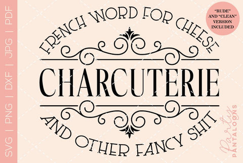 Charcuterie Board SVG | Cheese Board SVG SVG Partypantaloons 