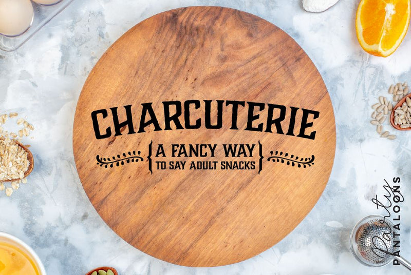 Charcuterie Board SVG | Cheese Board SVG SVG Partypantaloons 