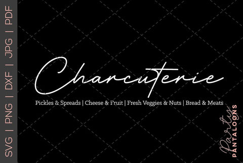Charcuterie Board SVG | Cheese Board SVG SVG Partypantaloons 