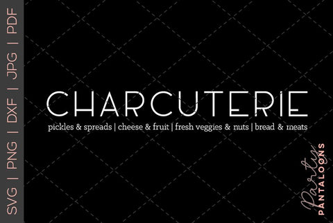Charcuterie Board SVG | Cheese Board SVG SVG Partypantaloons 