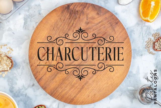Charcuterie Board SVG | Cheese Board SVG SVG Partypantaloons 