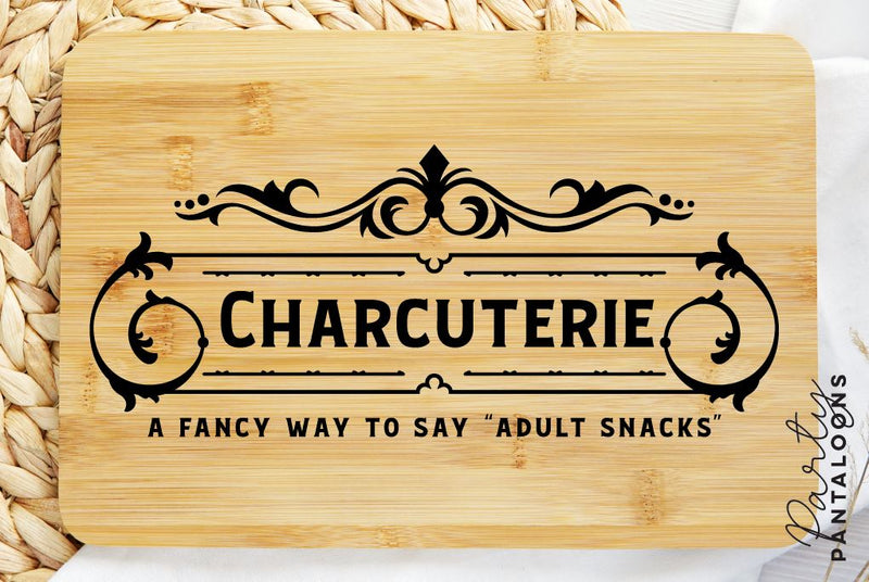 Charcuterie Board SVG | Cheese Board SVG SVG Partypantaloons 
