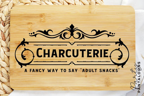 Charcuterie Board SVG | Cheese Board SVG SVG Partypantaloons 