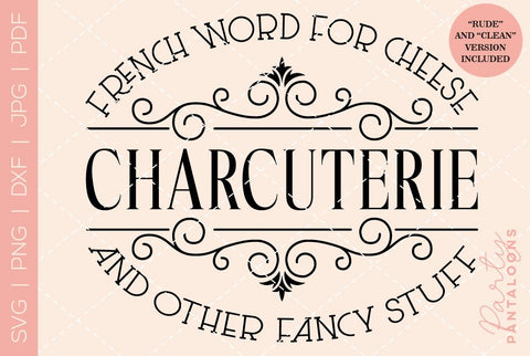 Charcuterie Board SVG | Cheese Board SVG SVG Partypantaloons 