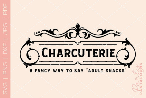 Charcuterie Board SVG | Cheese Board SVG SVG Partypantaloons 