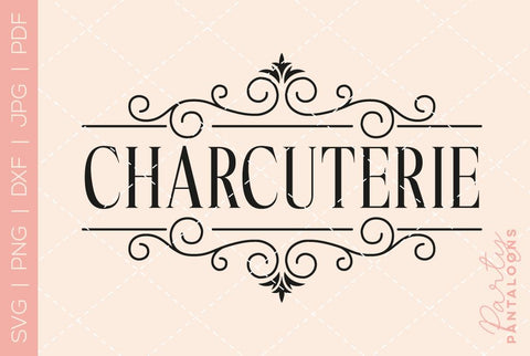 Charcuterie Board SVG | Cheese Board SVG SVG Partypantaloons 