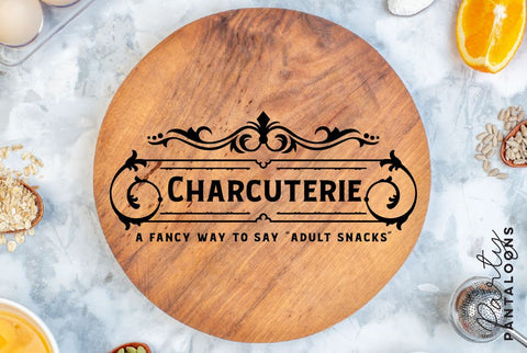 Charcuterie Board SVG | Cheese Board SVG SVG Partypantaloons 