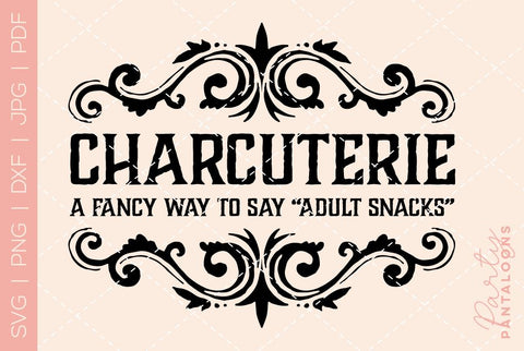 Charcuterie Board SVG SVG Partypantaloons 