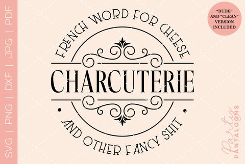 Charcuterie Board SVG SVG Partypantaloons 
