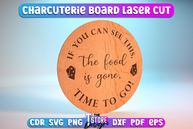 Charcutier Board | Cutting Board Laser Cut | Kitchen SVG | Home Design | CNC File SVG The T Store Design 