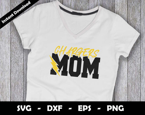 Chargers Mom SVG Cut File, Chargers logo SVG Design, Chargers Mom Football, T-Shirt Sublimation Design Png SVG Arthur Arellano 