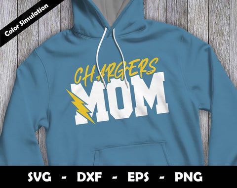 Chargers Mom SVG Cut File, Chargers logo SVG Design, Chargers Mom Football, T-Shirt Sublimation Design Png SVG Arthur Arellano 