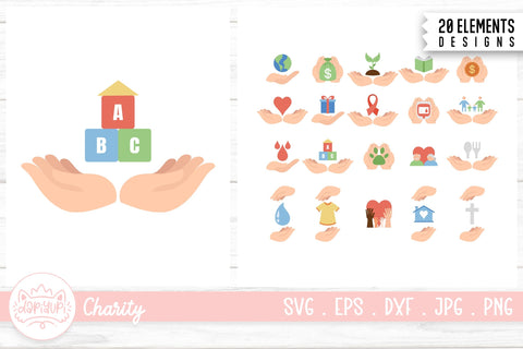 Charity Sign And Symbol Design Bundle SVG dapiyupi store 