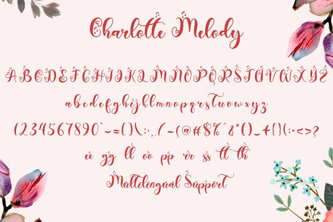 Charlotte Melody Font Prasetya Letter 