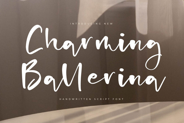 Charming Ballerina - Handwritten Script Font Font Letterena Studios 