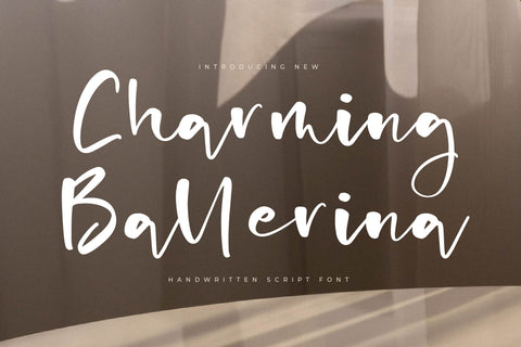 Charming Ballerina - Handwritten Script Font Font Letterena Studios 