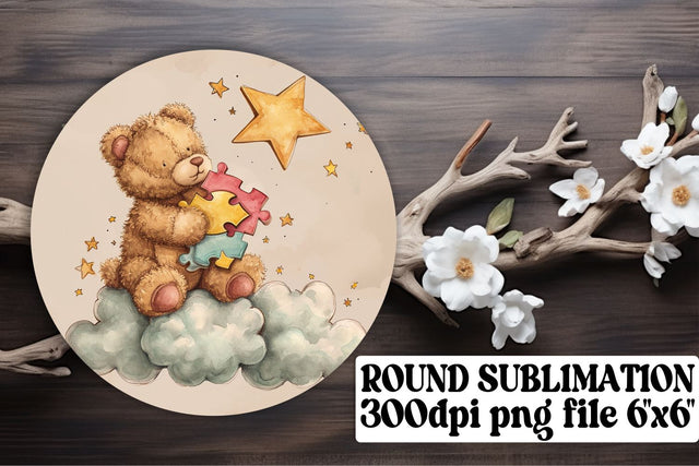 Charming Bear Car Accessories Sublimation afrosvg 