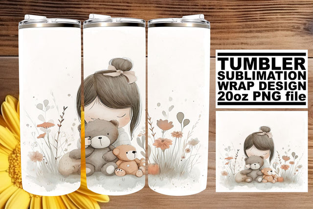 Charming Boho Children Sublimation Tumbler Wraps Sublimation afrosvg 