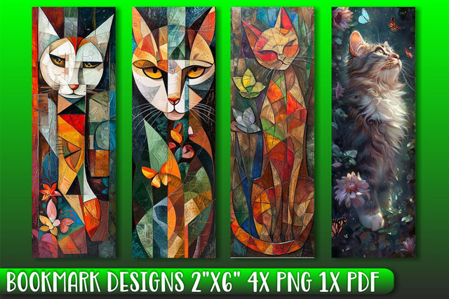 Charming Cat-Themed Sublimation Bookmarks Sublimation afrosvg 