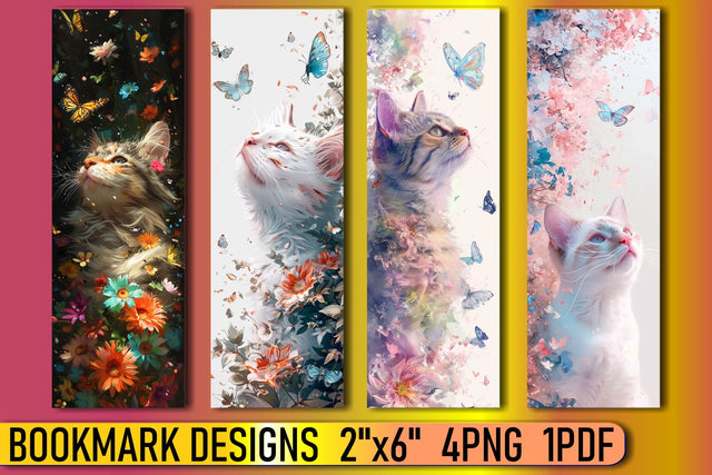 Charming Cat-Themed Sublimation Bookmarks Sublimation afrosvg 