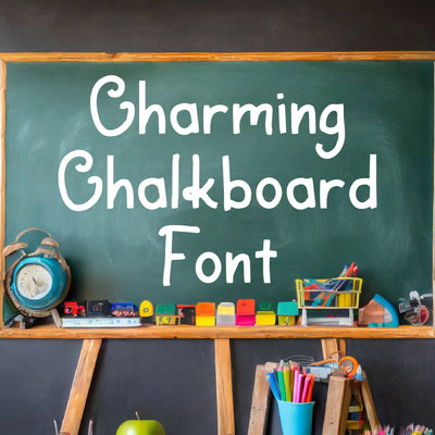 Charming Chalkboard Handwriting Font OTF, Fonts for Crafting, Handwritten Font Font Crafting With Brenna 