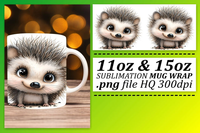 Charming Creatures Watercolor Mug Design - Sublimation 15oz Sublimation afrosvg 