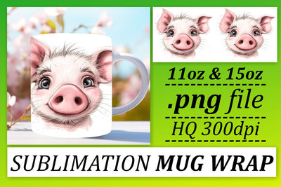 Charming Critters Capers Mug Wrap - Sublimation 11oz Sublimation afrosvg 