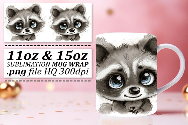 Charming Critters Collection Mug Design - Sublimation 15oz Sublimation afrosvg 