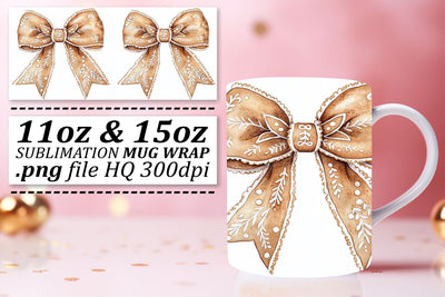 Charming designs for 11oz and 15oz mugs, get inspired! , Bow Sublimation afrosvg 