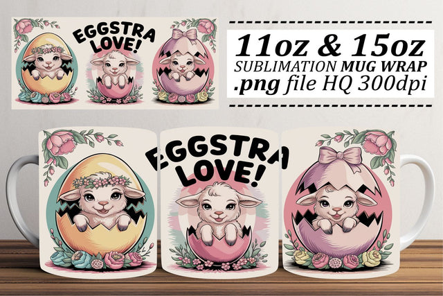 Charming designs for 11oz and 15oz mugs, get inspired! , Easter Sublimation afrosvg 