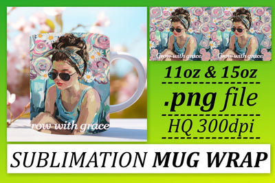 Charming designs for 11oz and 15oz mugs, get inspired! , Woman Sublimation afrosvg 