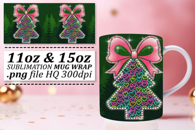Charming designs for every mug, express your style! , Neon Xmas Sublimation afrosvg 