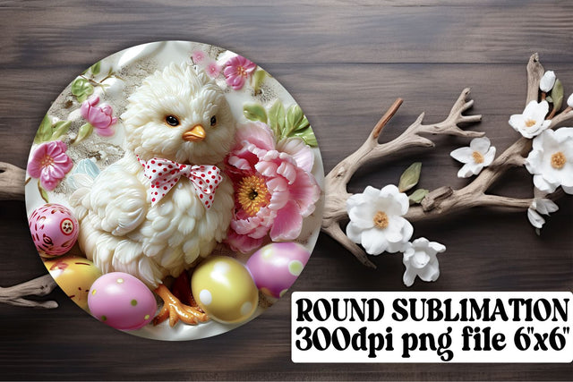 Charming Easter Moments Sublimation Trio - Circle, Keychain, Coaster Sublimation afrosvg 